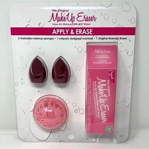 MakeUp Eraser Pink and Burgundy Makeup Tools Set